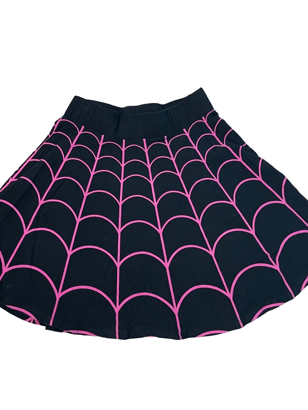 Black and Pink Spiderweb Skirt